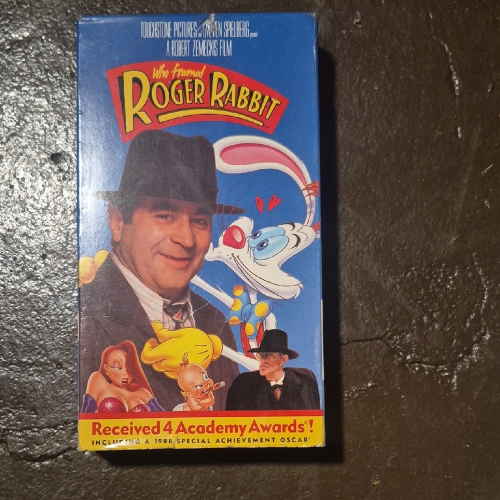 Who Framed Roger Rabbit VHS Box - Blue Collectible Movie Sleeve